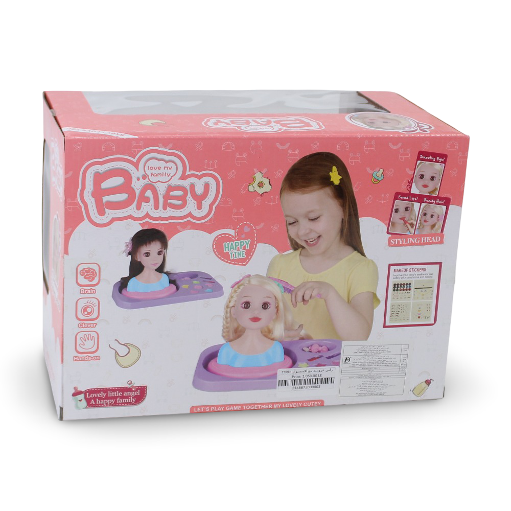 Girls Doll Styling Head Playset – Hair & Accessories
