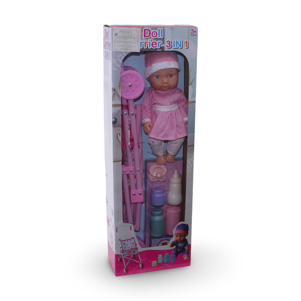Doll Carrier 3 in 1 Baby Doll Playset