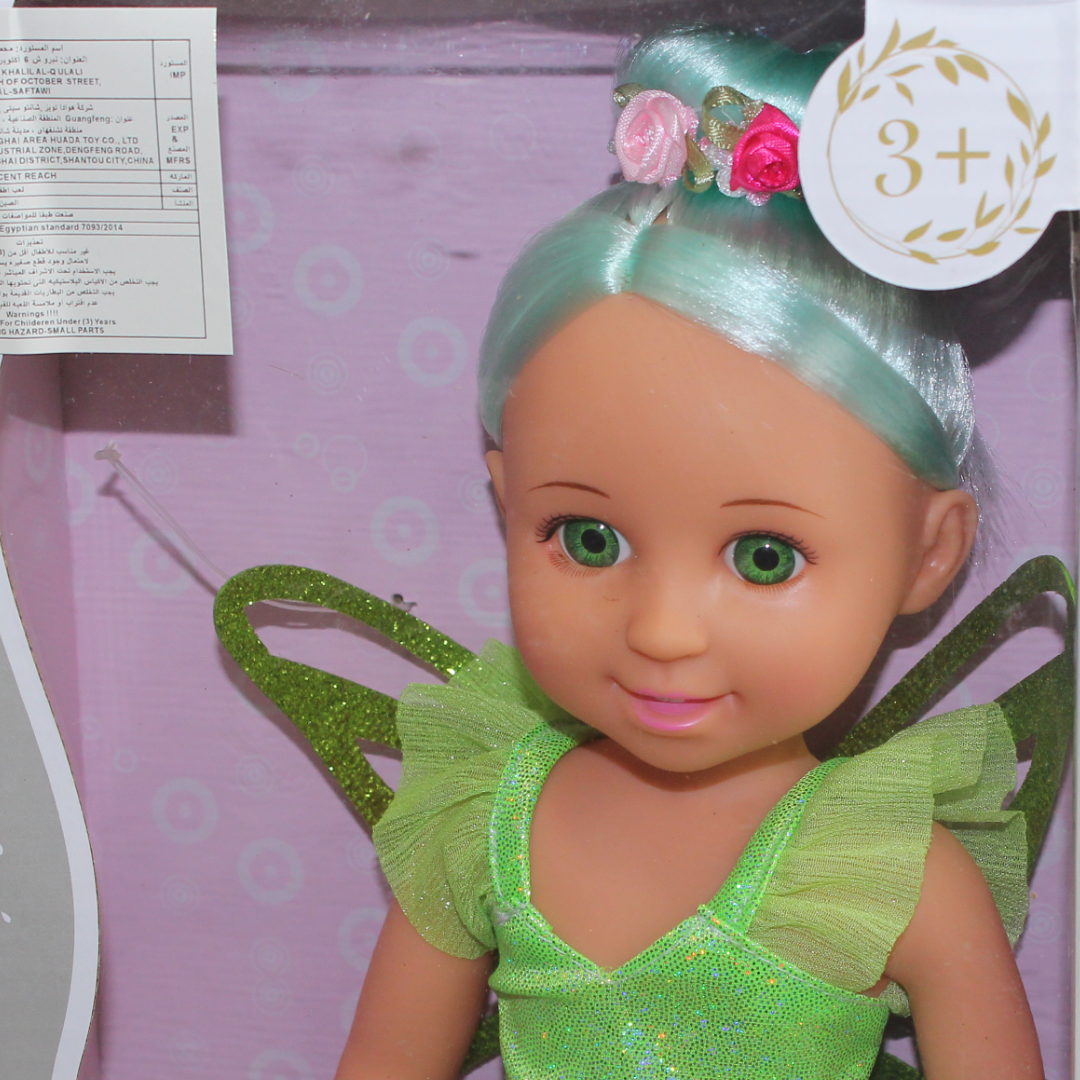 Pretty Girl Fairy Doll with Wings 35 cm