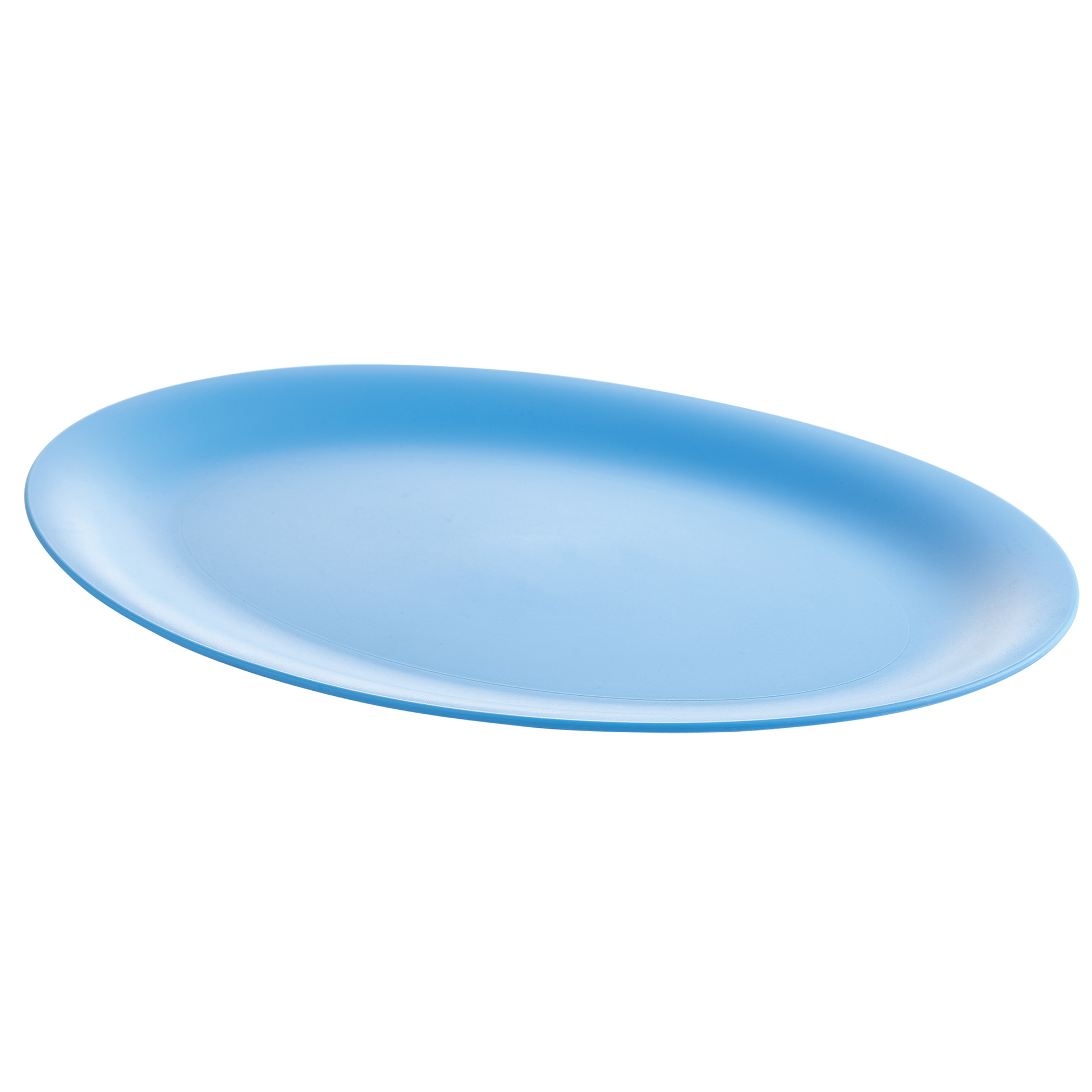 M Design Lifestyle Plastic Serving Platter, 26 cm - Blue