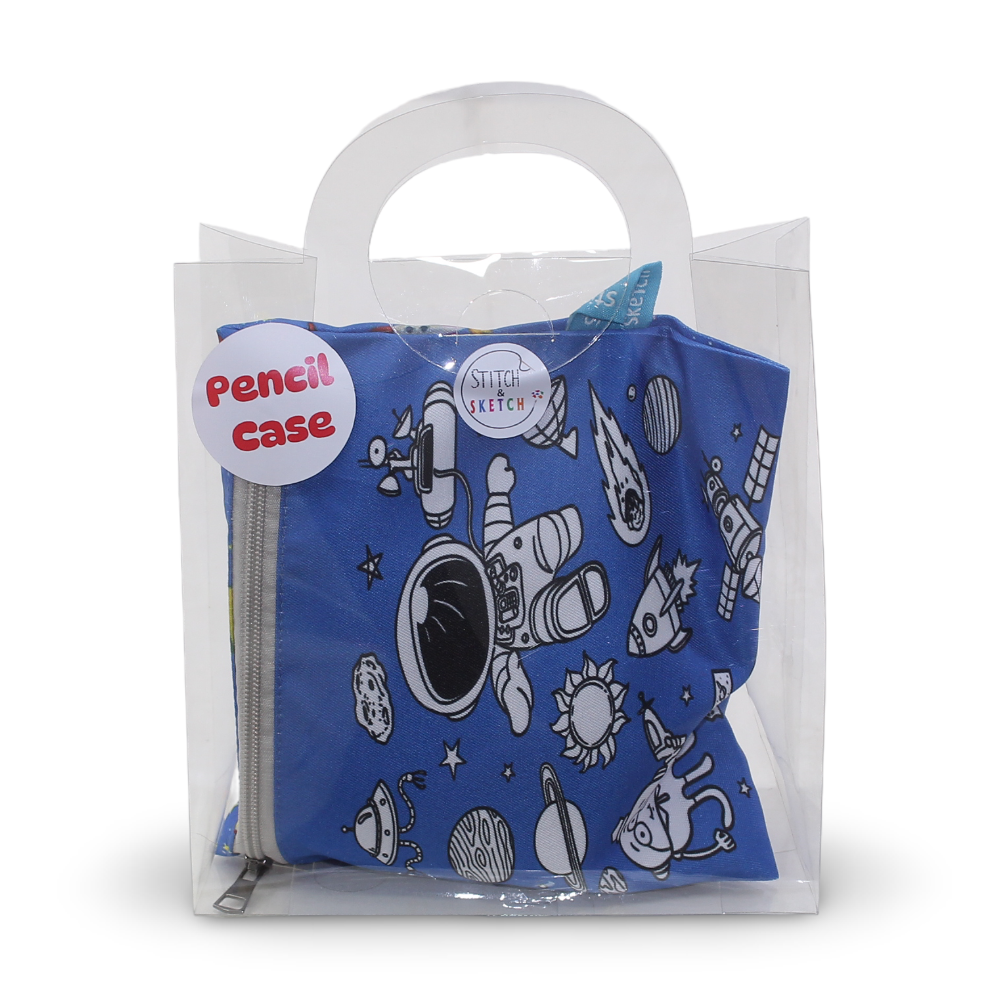 Coloring Pencil Case - Space + Colors Box