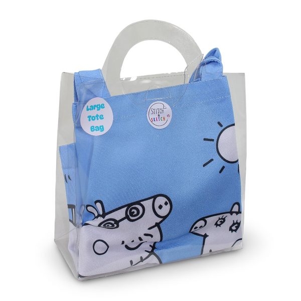 Large Coloring Tote Bag - Peppa + Colors Box