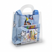 Moana Coloring Tote Bag + Doms Extra Long Wax Crayons Set (L Size)