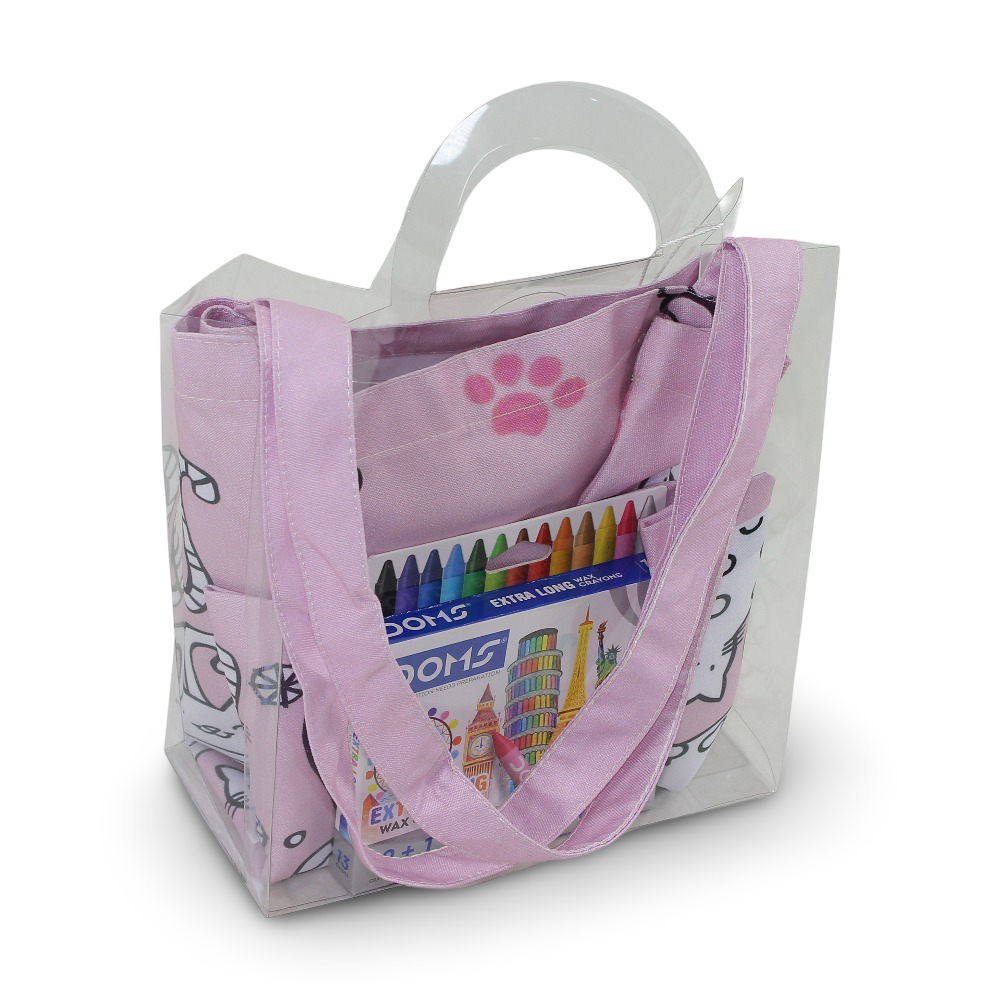 Large Coloring Tote Bag - Cats + Colors Box