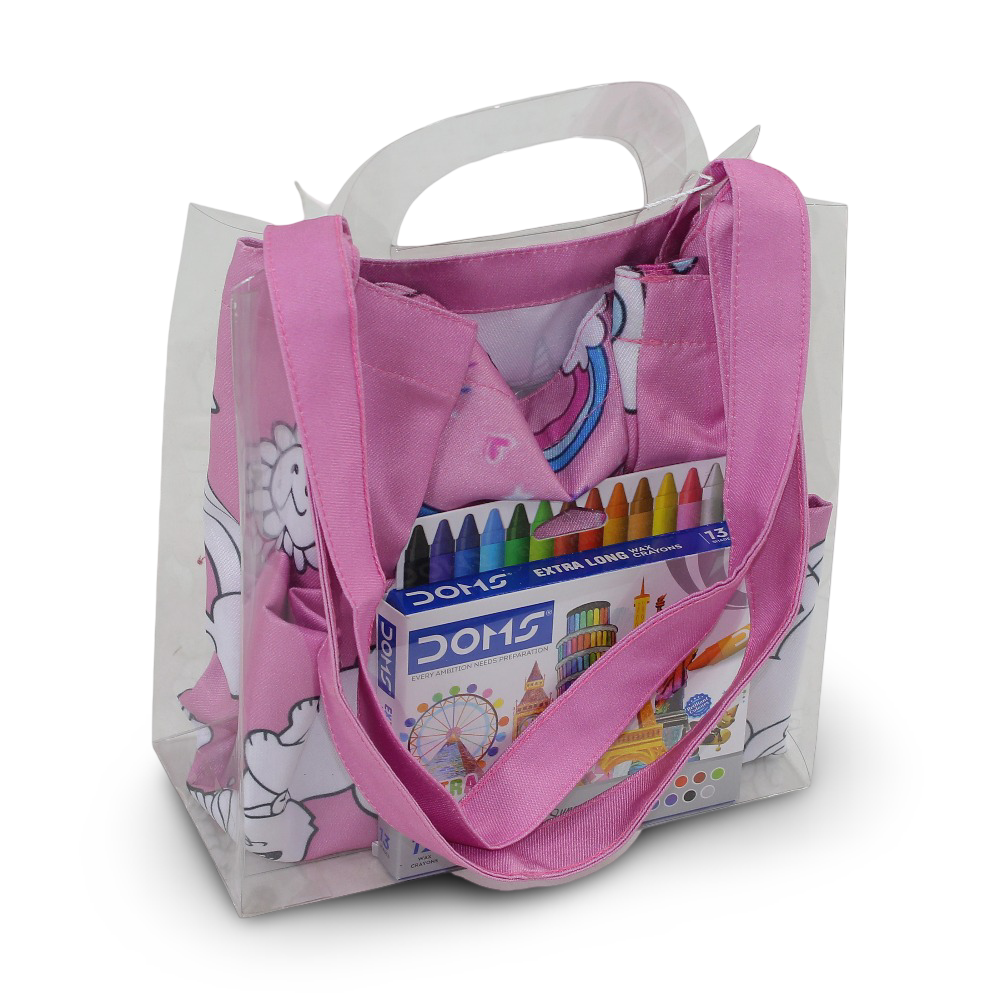 Large Coloring Tote Bag - Unicorn + Colors Box