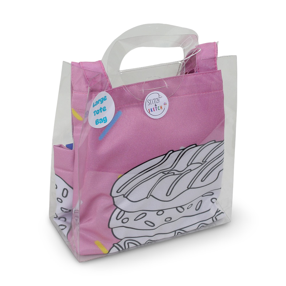 Large Coloring Tote Bag - Donuts + Colors Box