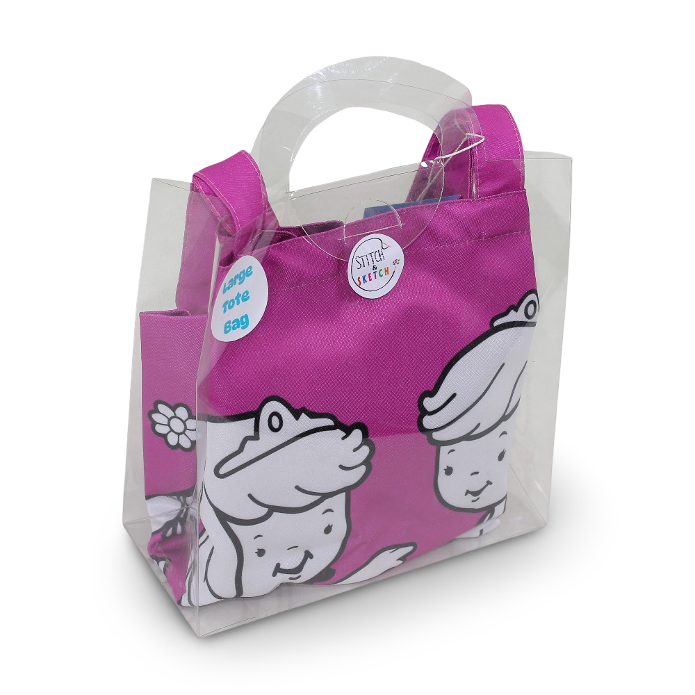Large Coloring Tote Bag - Ballerina + Colors Box