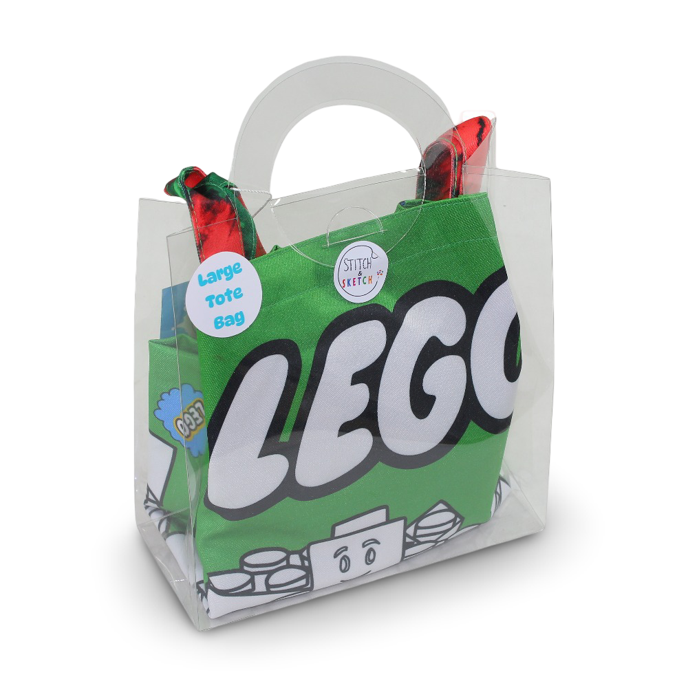 Large Coloring Tote Bag - Lego + Colors Box