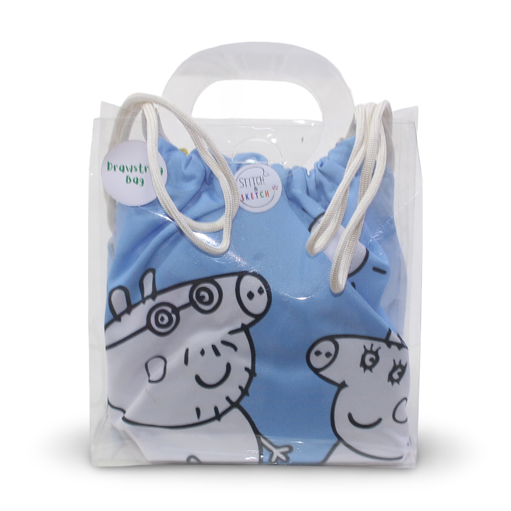 Coloring Drawstring Bag - Peppa + Colors Box