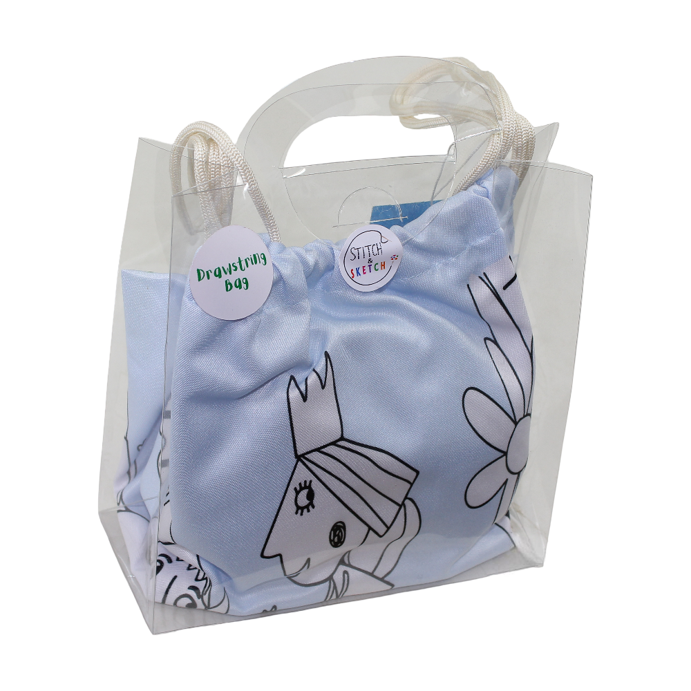 Coloring Drawstring Bag - Ben & Holly + Colors Box