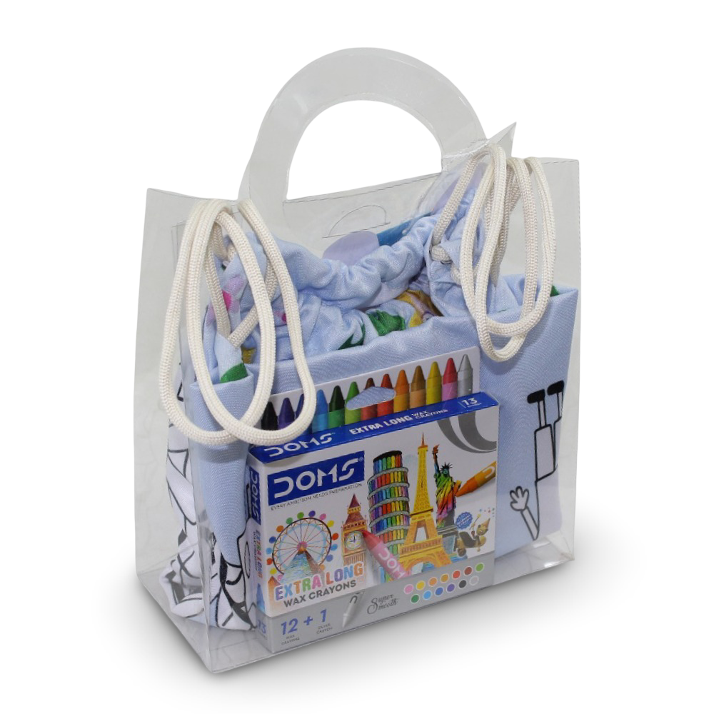 Coloring Drawstring Bag - Ben & Holly + Colors Box