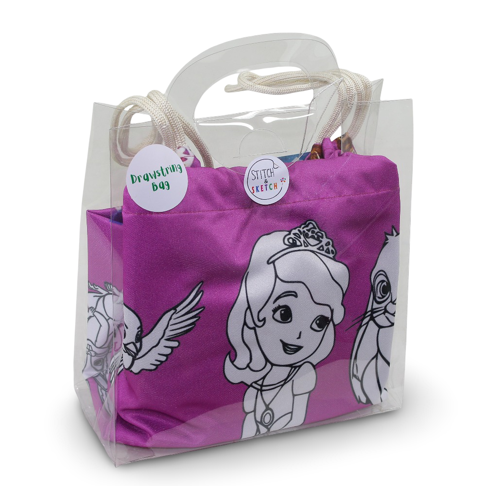 Coloring Drawstring Bag - Sofia + Colors Box