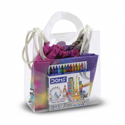Gymnastics Coloring Tote Bag + Doms Extra Long Wax Crayons Set (L Size)