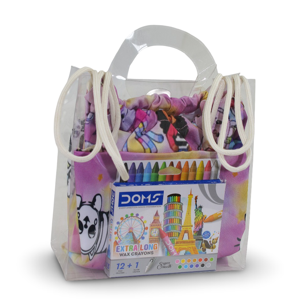 Coloring Drawstring Bag - Gabby's + Colors Box - School - Stitch and Sketch