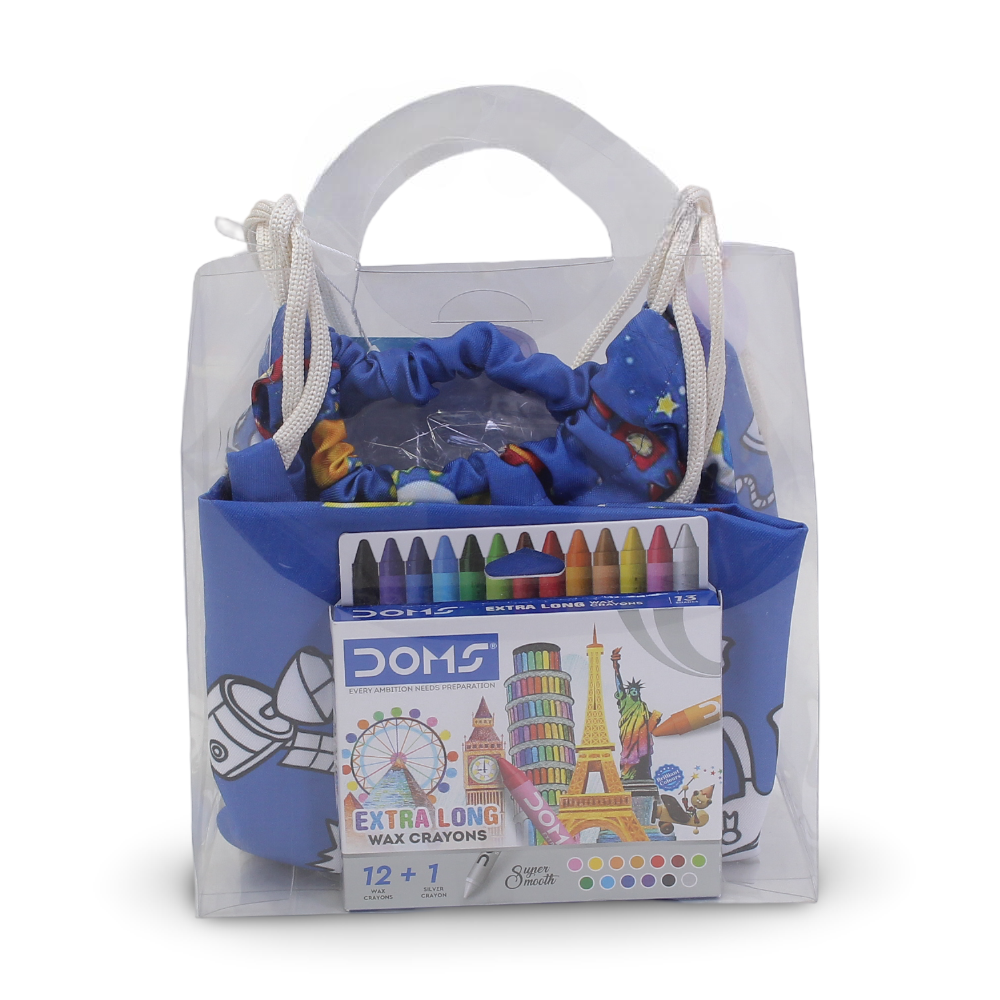 Coloring Drawstring Bag - Space + Colors Box
