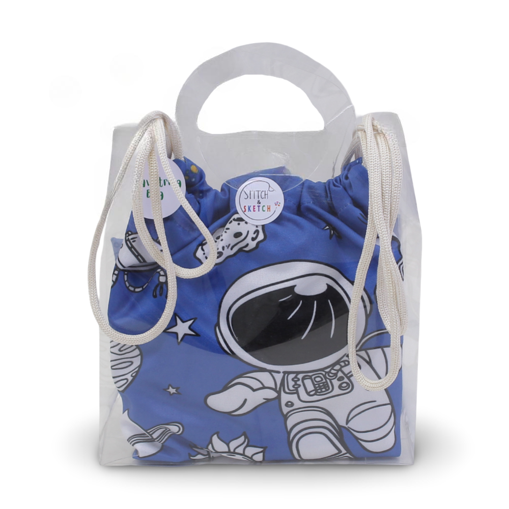 Coloring Drawstring Bag - Space + Colors Box