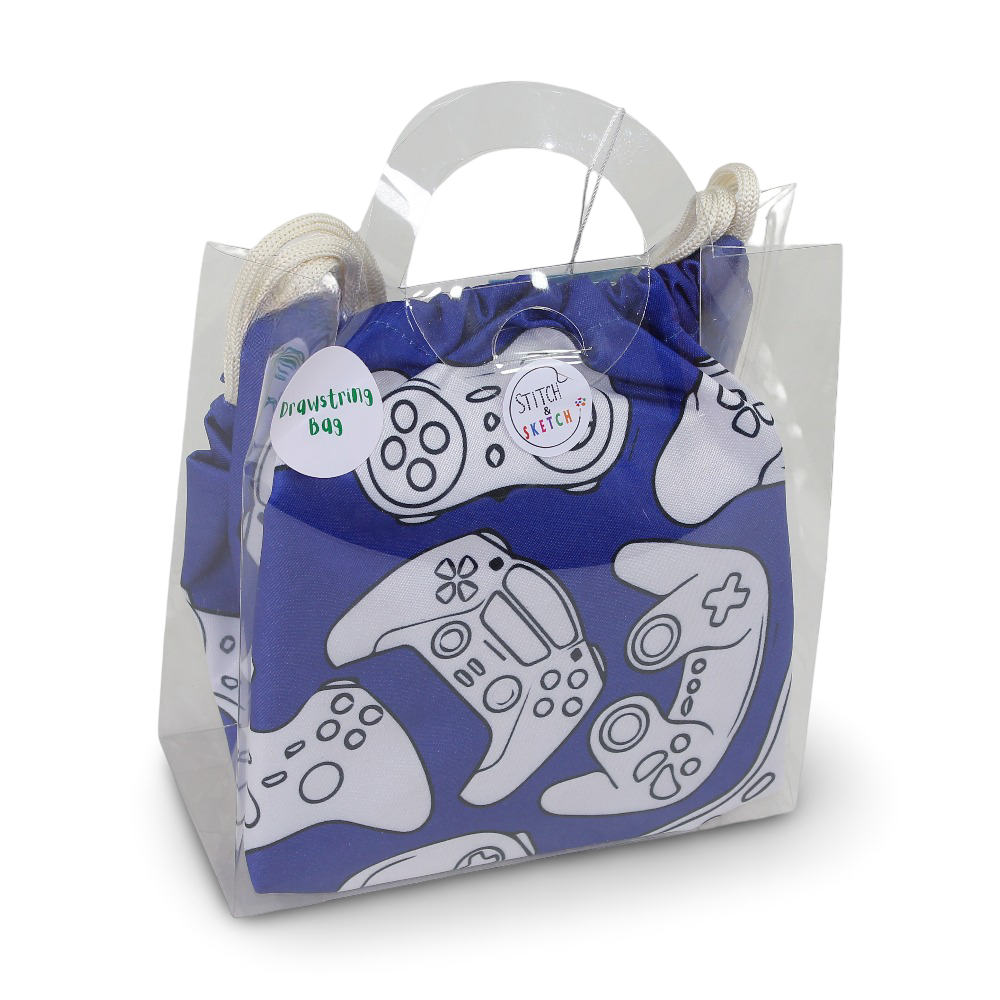 Coloring Drawstring Bag - Gamer + Colors Box