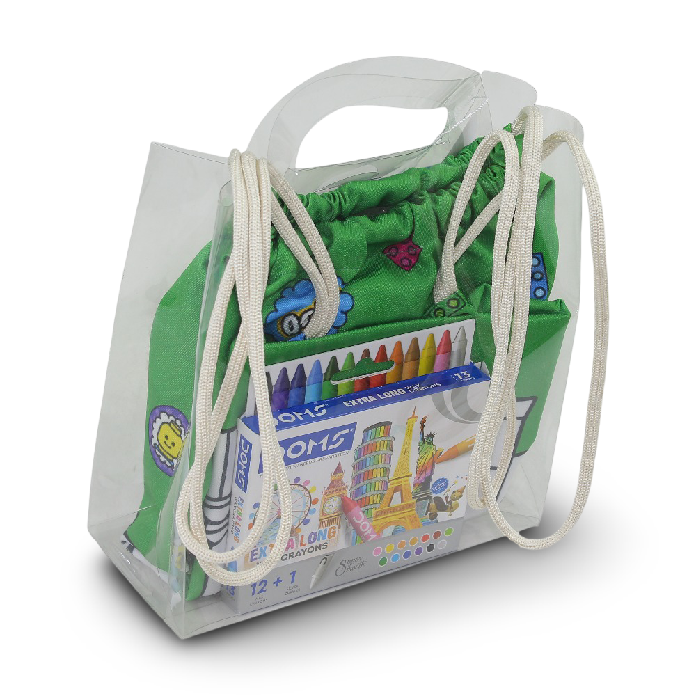 Lego Coloring Drawstring Bag + Colors Box