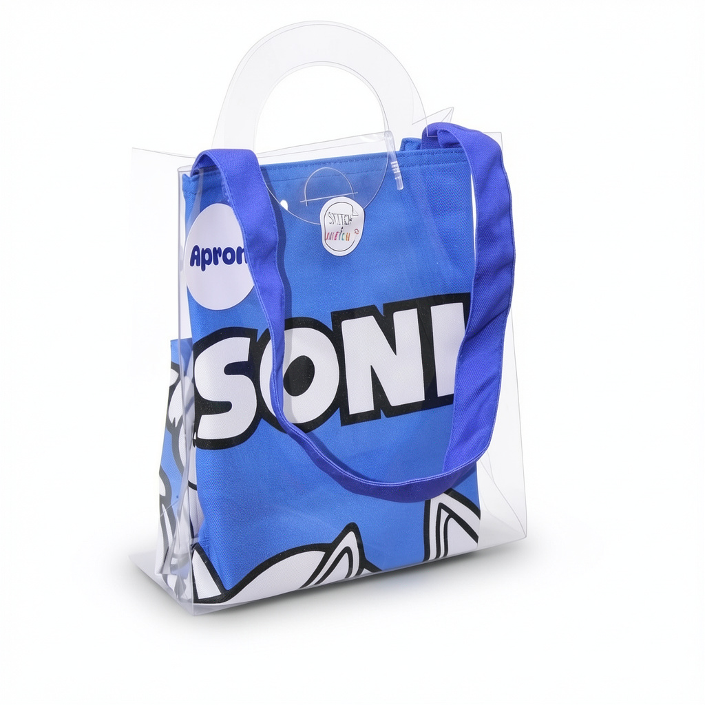 Sonic Coloring Tote Bag + Doms Extra Long Wax Crayons Set