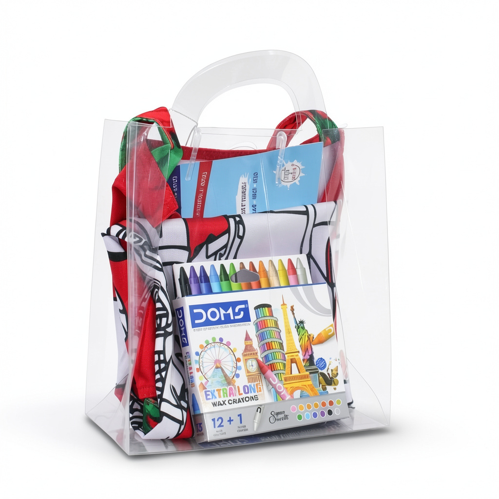Roblox Coloring Apron + Doms Extra Long Wax Crayons Set - School - Stitch and Sketch