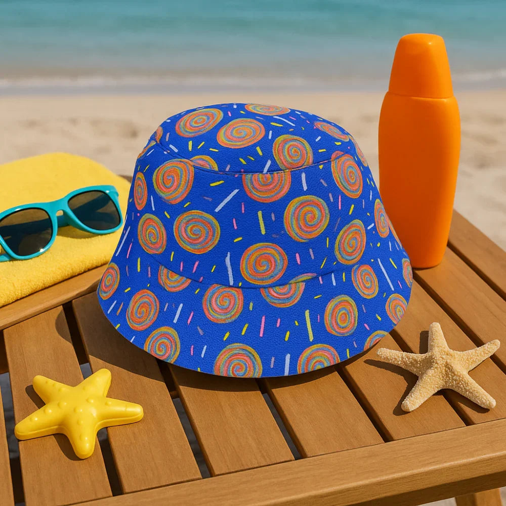 Bucket Hat - Lollipop Print - Clothing - Stitch and Sketch