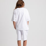 Kids Girls Cotton Pajama – White