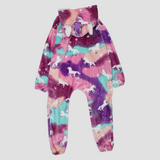 Unicorns Long-Sleeved Hooded Footless Onesie