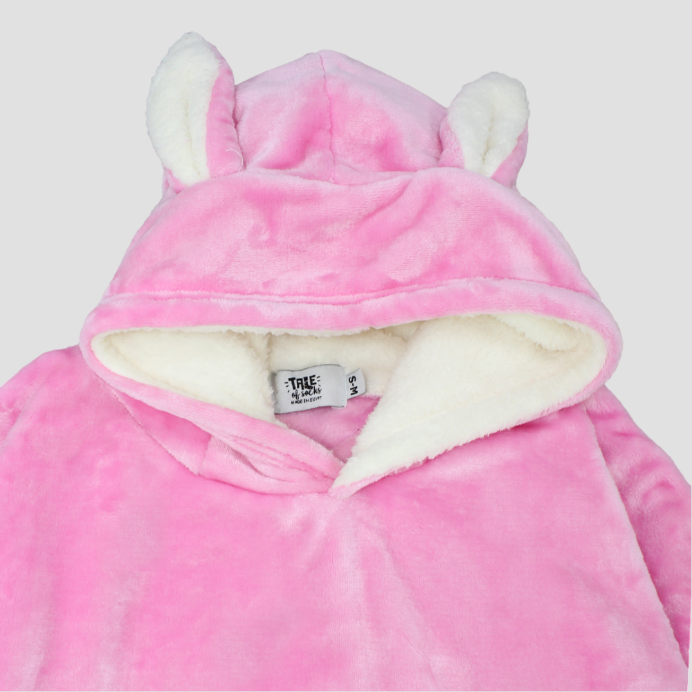 Cute Pink Long-Sleeved Hoodie