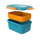 M-Design Fresco Lunch Box - 2.1 L Teal/Orange