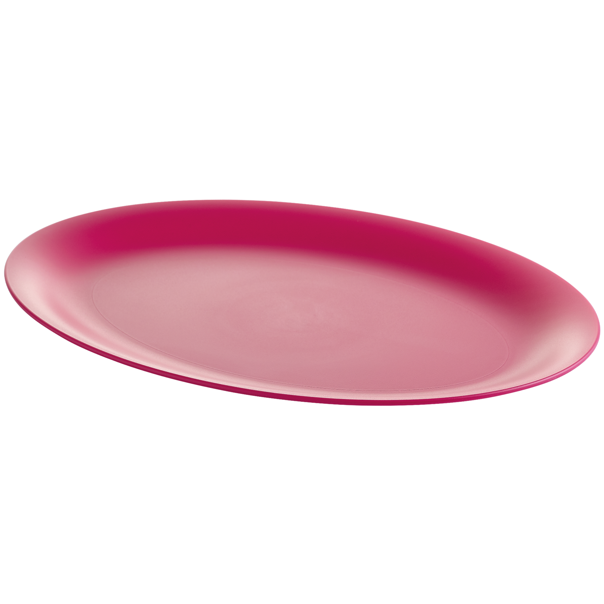 M Design Lifestyle Plastic Serving Platter, 26 cm - Fuchsia