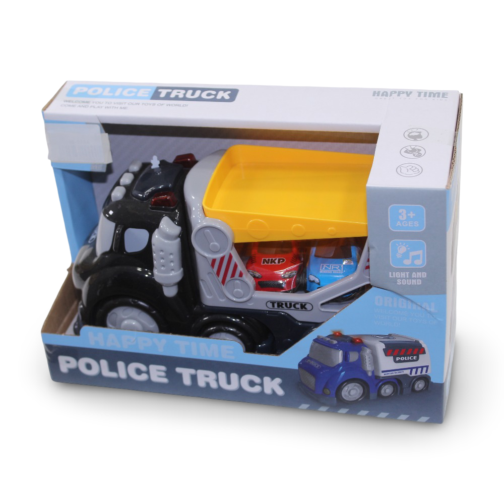 Police Truck Vehicle Carrier Playset