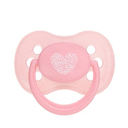 Canpol Babies Silicone Soother 0-6m – Pink with Heart Print