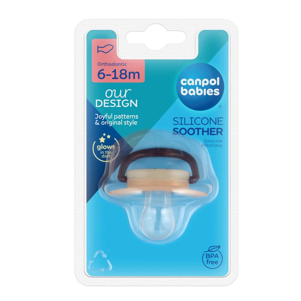 Canpol Babies Silicone Orthodontic Soother 6-18m - Baby Essentials