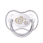 Canpol Babies Silicone Symmetrical Pacifier with Cap 6–18m – White