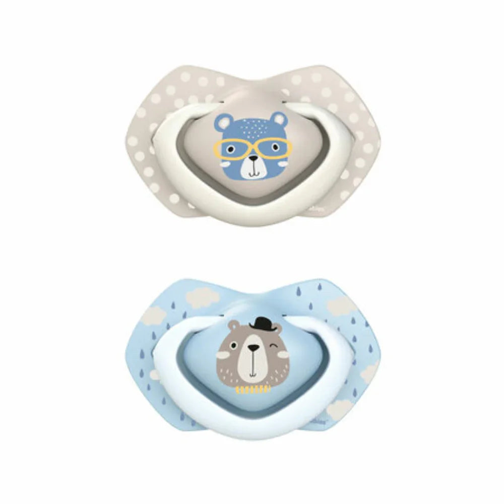 Canpol Babies Silicone Soother Light touch 0-6m - Bonjour Paris (2Pcs)