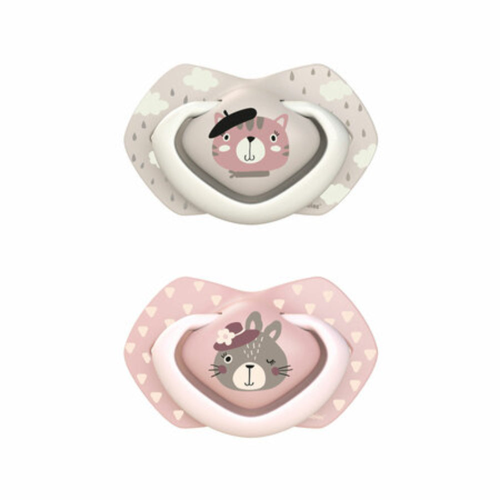 Canpol Babies Silicone Soother Light touch 18m+ - Bonjour Paris (2Pcs)