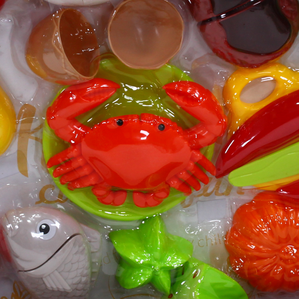 Kitchen Cutting Fun Vegetables and Fish Toy Set