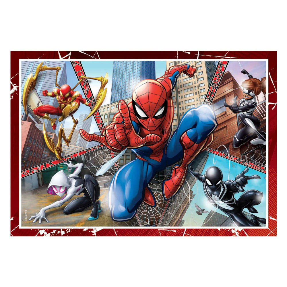 Clementoni Spiderman Super Color 4-in-1 Puzzles