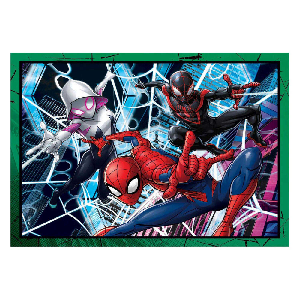 Clementoni Spiderman Super Color 4-in-1 Puzzles