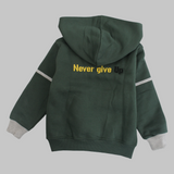 "Never Give Up" T-Shirt & Jacket Set