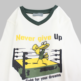 "Never Give Up" T-Shirt & Jacket Set