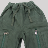 Plain Gabardine Cargo Pants