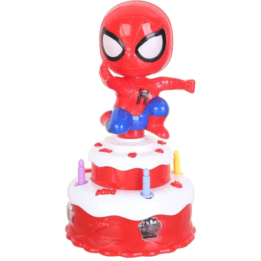 Musical Spider-Man Rotate Cake Toy