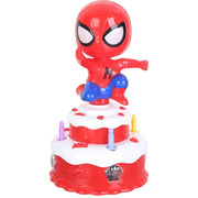 Musical Spider-Man Rotate Cake Toy
