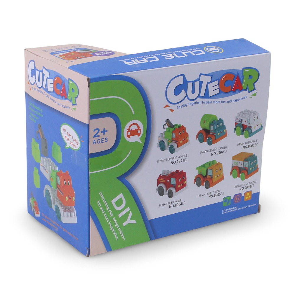 Cute Car Ambulance Building Blocks with Light & Sound