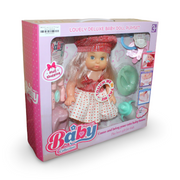 Baby Born Doll 35cm with 12 Melodies, Potty & Accessories – Red