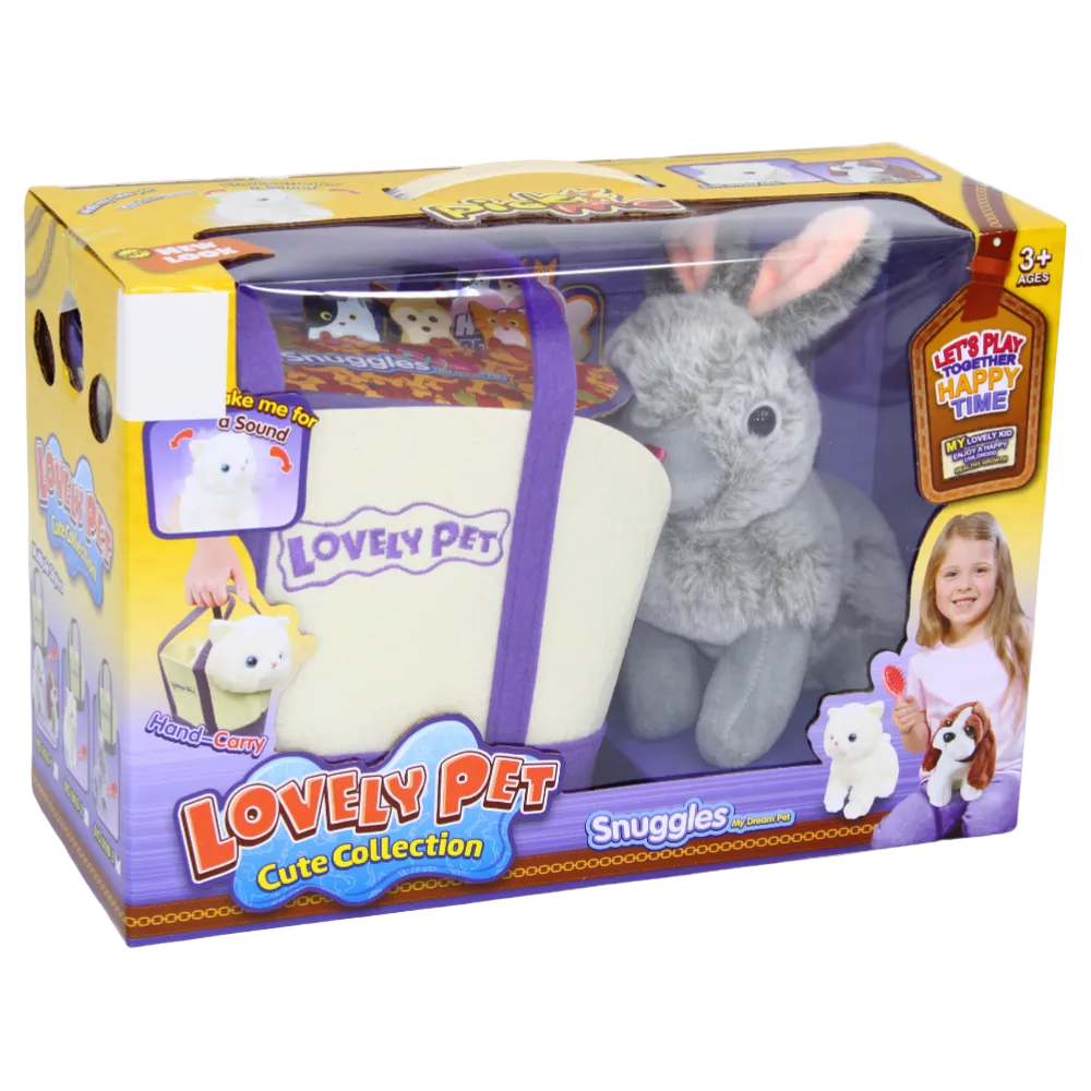 Lovely Pet Cute Collection Snuggles Set Rabbit with Sound + Bag & Accessories - Toys - OKO