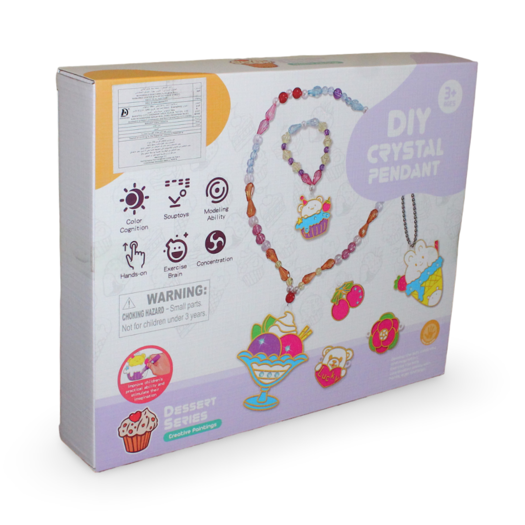 DIY Crystal Pendant Jewelry Making Set – Dessert Series - Toys - OKO