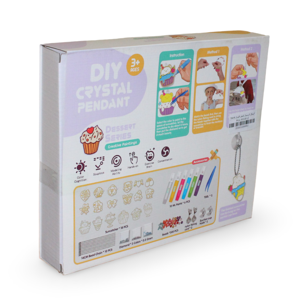 DIY Crystal Pendant Jewelry Making Set – Dessert Series