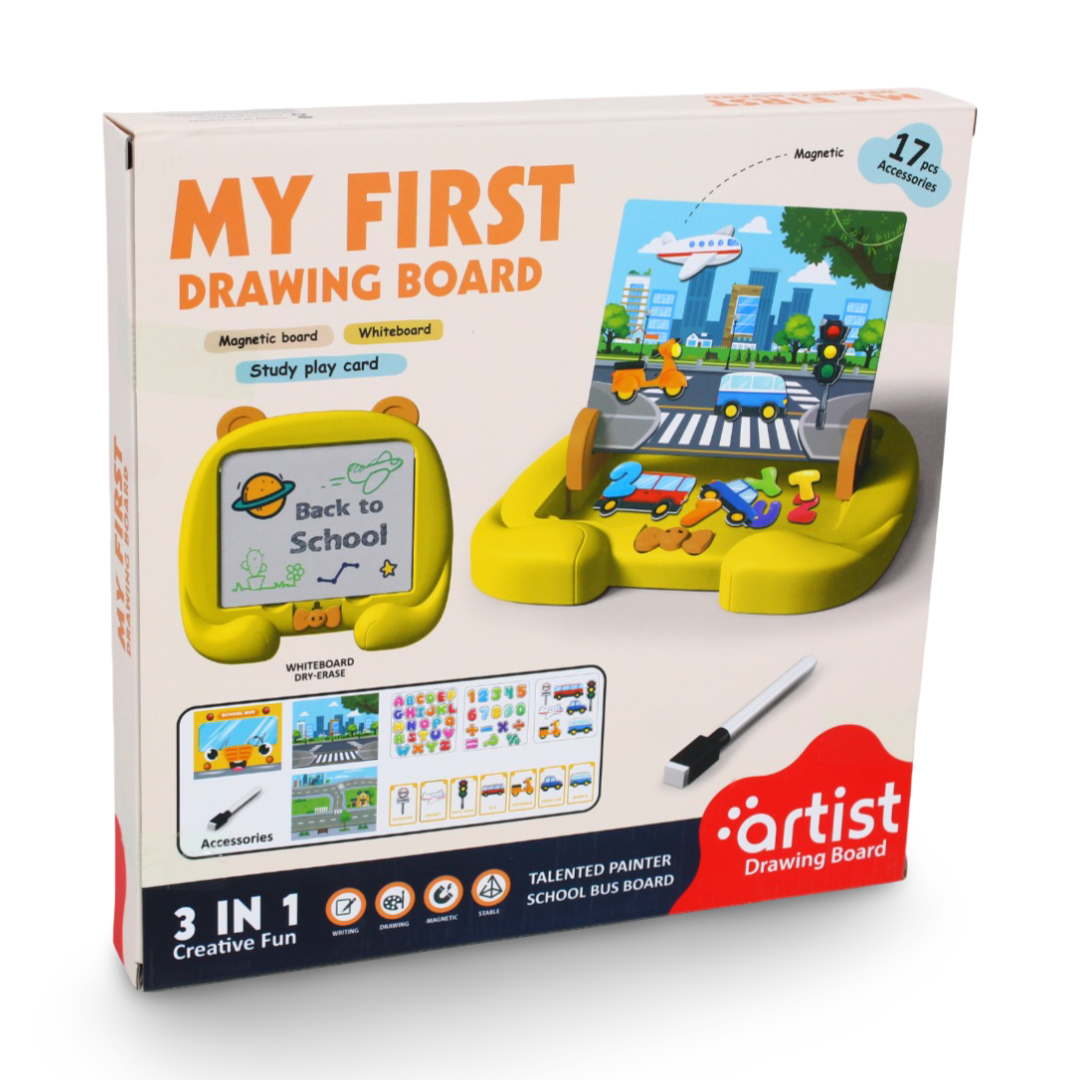 Artist 3-in-1 My First Drawing Board – 17 Pcs